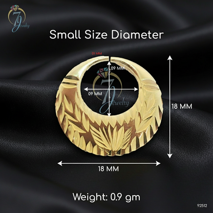 Real Silver Latest Design Nattiyan Earrings (Sizes Available)