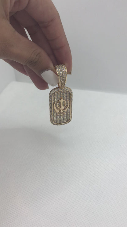 Pendentif Khanda glacé