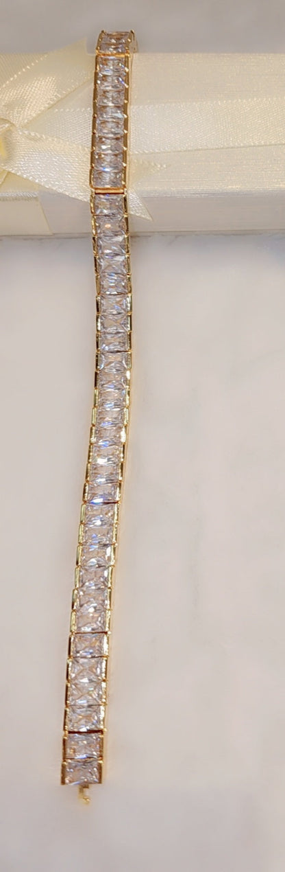 Bracelet plaqué or glacé