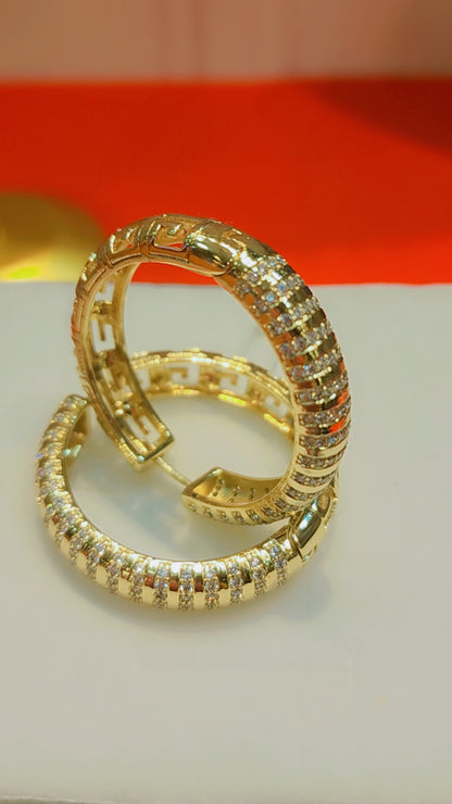 Boucle d'oreille plaquée or