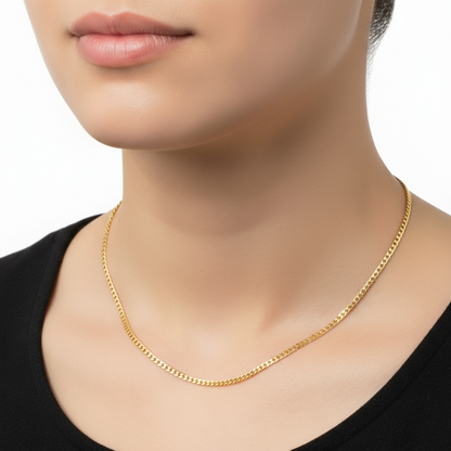 22KT Gold Miami Cuban chain(2.28mm)