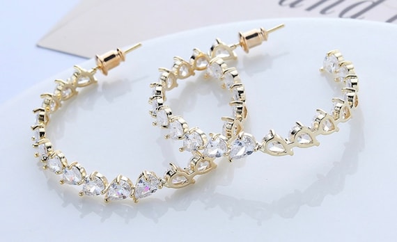 Boucle d'oreille plaquée or