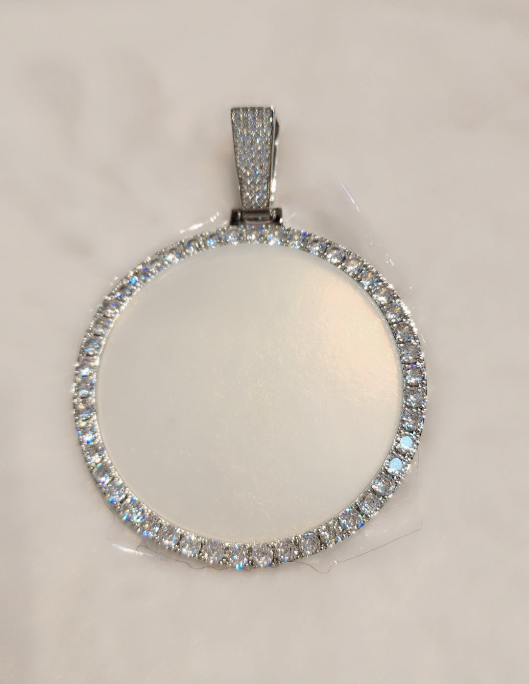 Pendentif photo glacé