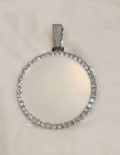 Pendentif photo glacé