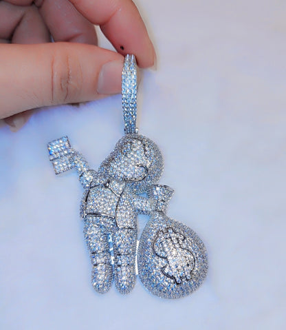 Pendentif Money Man glacé