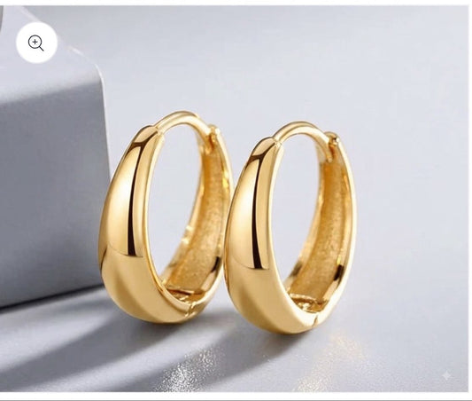 Sterling silver hoop earrings
