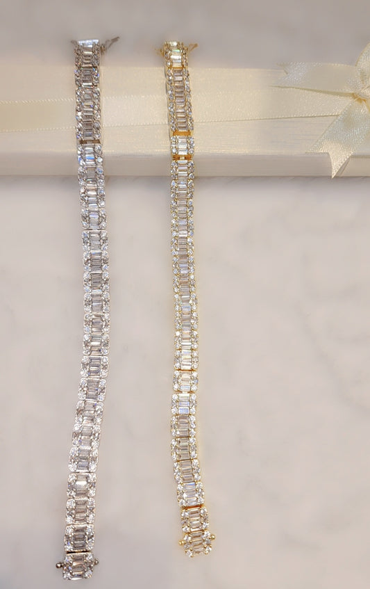 Bracelet plaqué or glacé