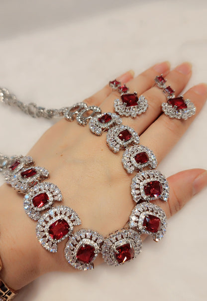 ਚਿੱਟੇ ਸੋਨੇ ਦੀ ਪਲੇਟ ਵਾਲਾ ਸੈੱਟ