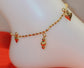 Gold plated ball Anklet