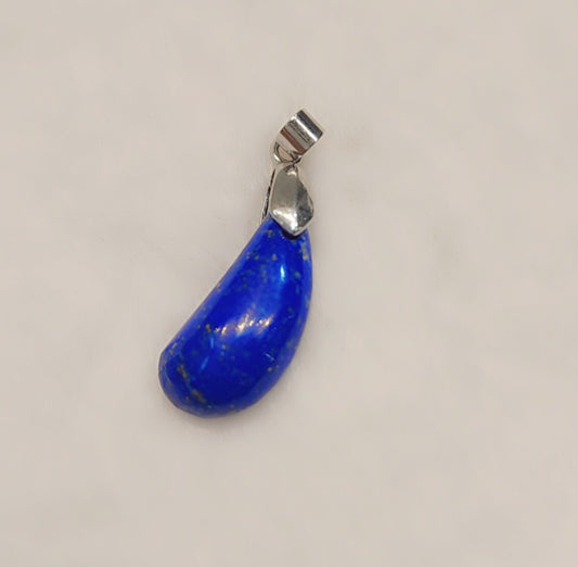 Sterling silver real Lapis pendant