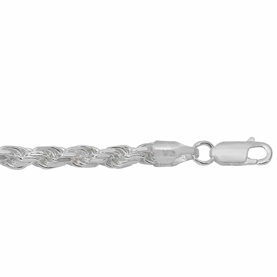 Chaîne en argent sterling taille diamant (5,6 mm)