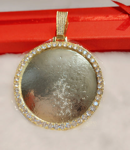 Pendentif photo glacé