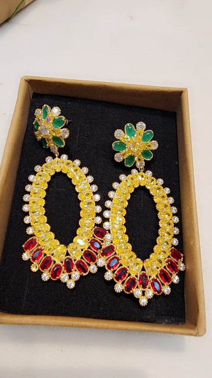 Boucle d'oreille plaquée or