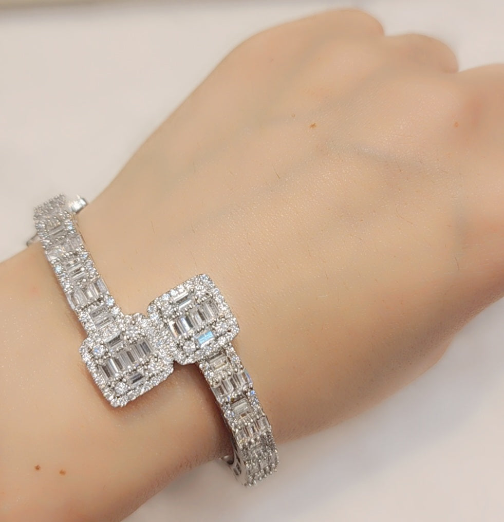 Iced out  bangle