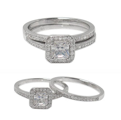 Bague superposée en argent sterling