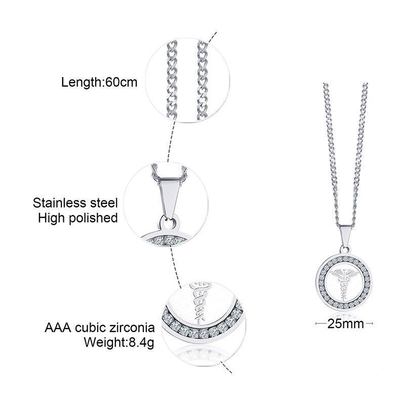 Stay safe and stylish with the BestWays Medical Alert Necklace. Crafted from gold-tone stainless steel with sparkling AAA cubic zirconia, it features an engraved medical symbol for quick identification in emergencies.
Hypoallergenic, tarnish-resistant, and perfect for diabetes, allergies, heart conditions, and more.