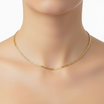 22KT Gold Miami Cuban chain(2.86mm)