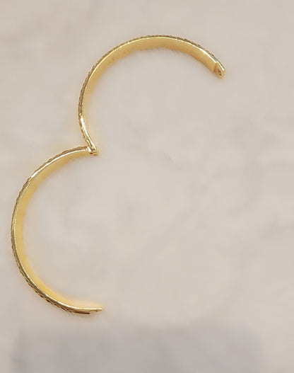 Gold plated bangle