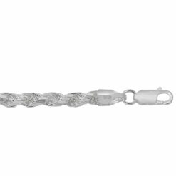 Chaîne en argent sterling taille diamant (3,7 mm)