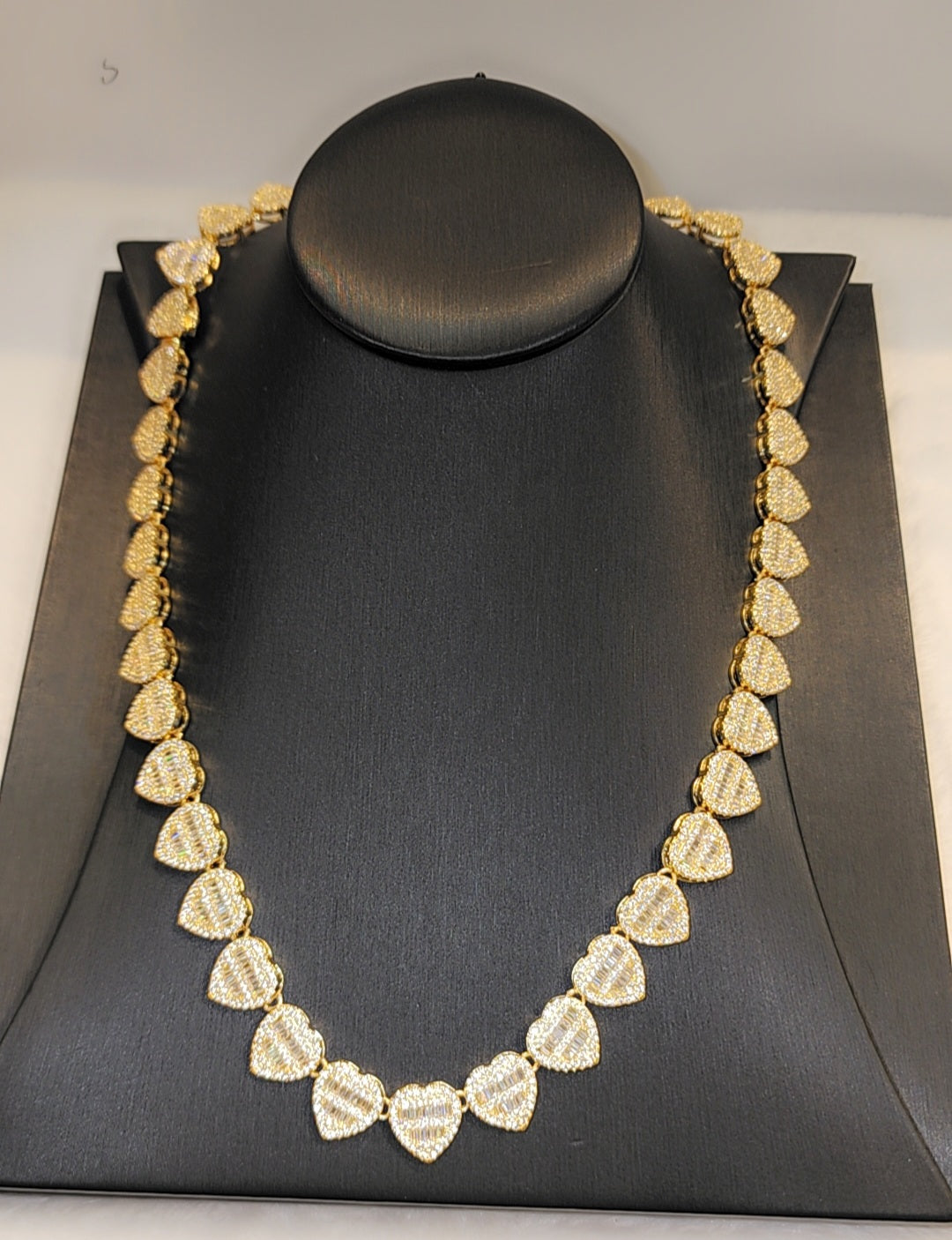 Chaîne plaquée or glacée