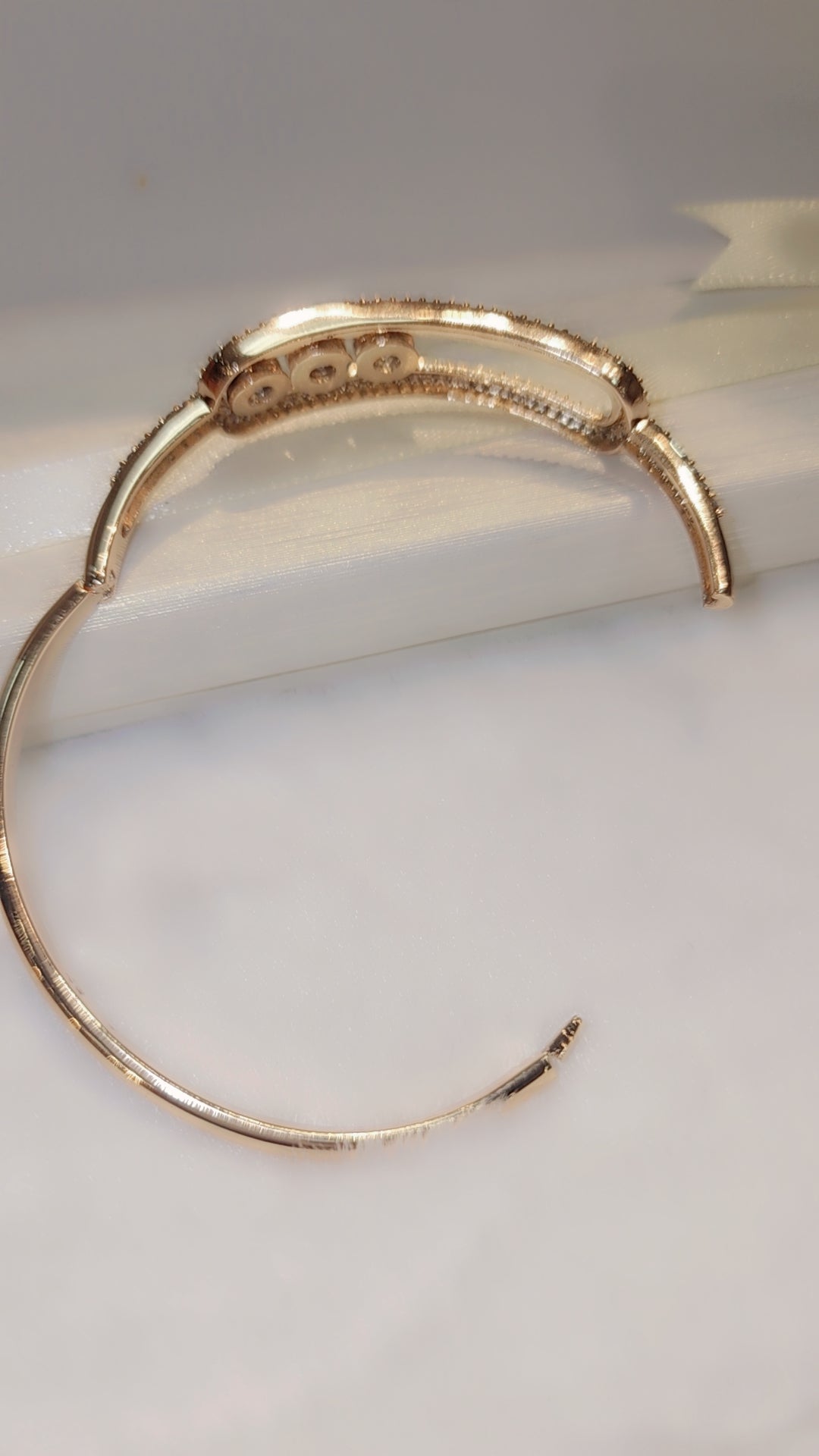 Gold plated bangle