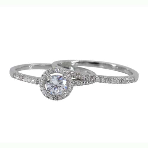 Bagues empilées en argent sterling