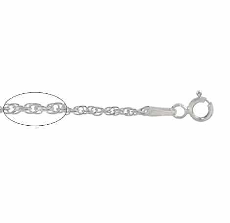 Chaîne de blé en argent sterling (1 mm)
