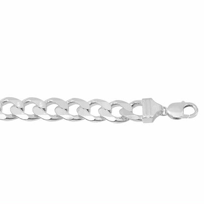 Chaîne gourmette en argent sterling (11 mm)
