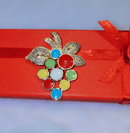 Pendentif fleur plaqué or