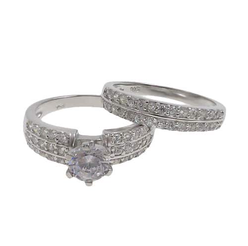 Bague superposée en argent sterling