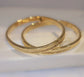 Gold plated bangles