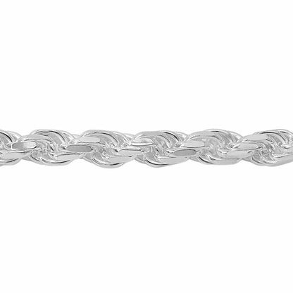 Chaîne en argent sterling taille diamant (5,6 mm)