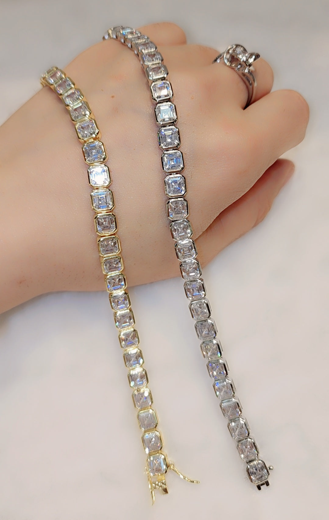 Bracelet plaqué or glacé