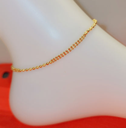 Gold plated Anklet
