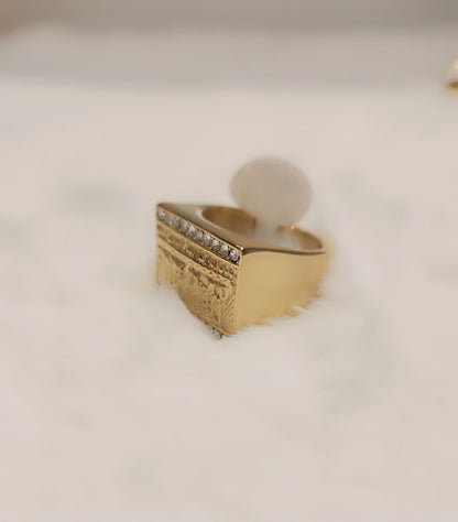 Bague La Cène plaquée or