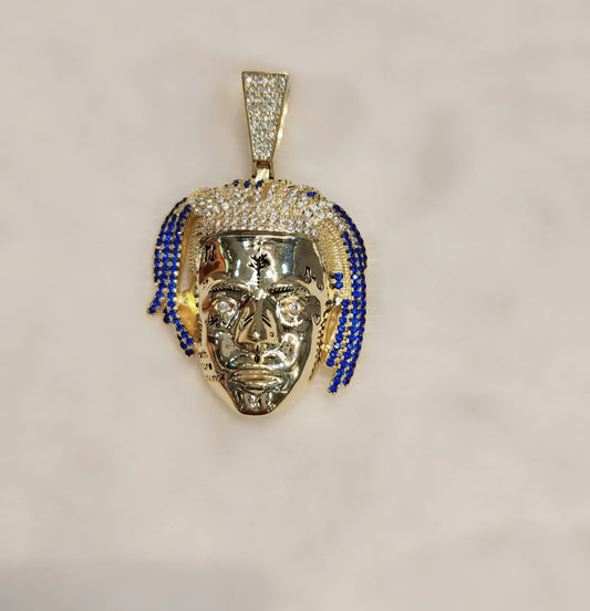 Iced out white gold plated rapper pendent