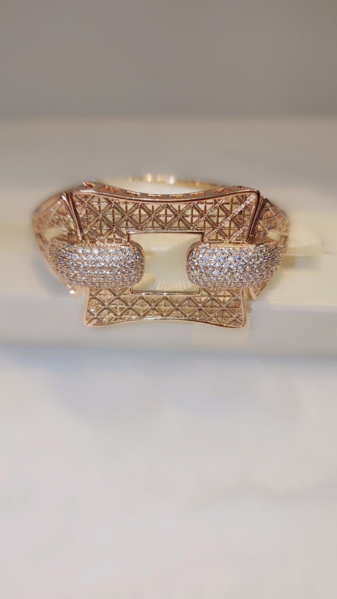 Gold plated bangle