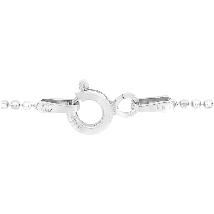 ਸਟਰਲਿੰਗ ਸਿਲਵਰ ਬੀਡ ਚੇਨ (1.2mm)