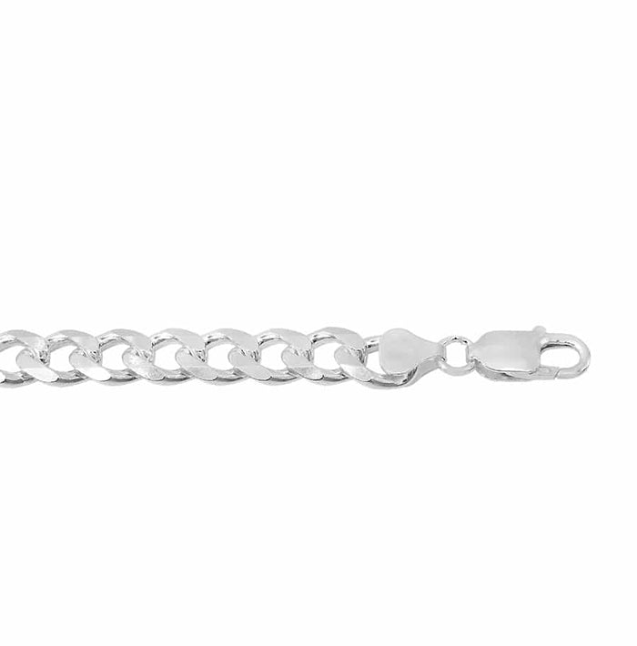 Chaîne gourmette en argent sterling (6,7 mm)
