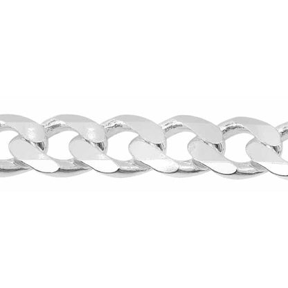 Chaîne gourmette en argent sterling (11 mm)