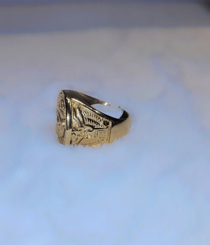 Bague ancre plaquée or