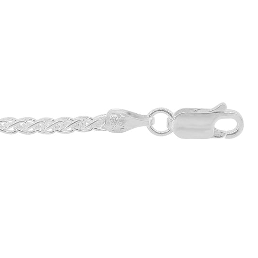 Chaîne spiga en argent sterling (2,5 mm)