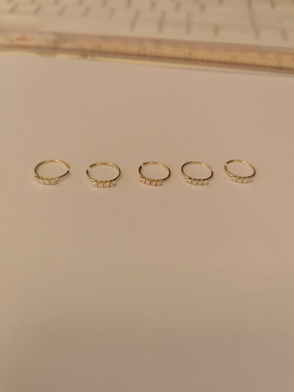 14k ਸੋਨੇ ਦੀ ਨੱਕ ਦੀ ਅੰਗੂਠੀ