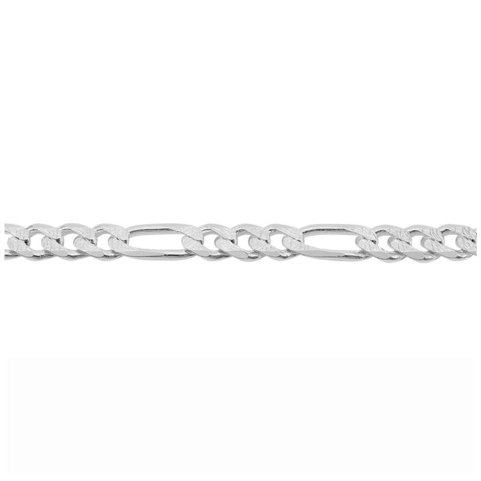 ਸਟਰਲਿੰਗ ਸਿਲਵਰ ਫਿਗਾਰੋ ਚੇਨ (6.8mm)