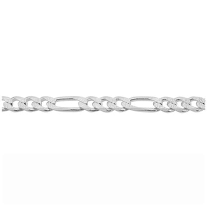 ਸਟਰਲਿੰਗ ਸਿਲਵਰ ਫਿਗਾਰੋ ਚੇਨ (6.8mm)