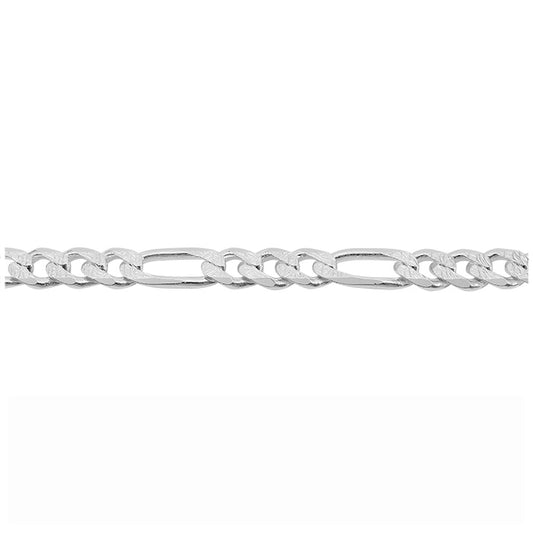 ਸਟਰਲਿੰਗ ਸਿਲਵਰ ਫਿਗਾਰੋ ਚੇਨ (6.8mm)