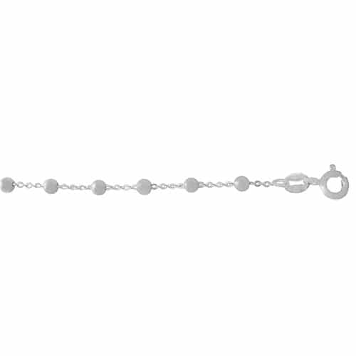 Chaîne à perles en argent sterling (3 mm)