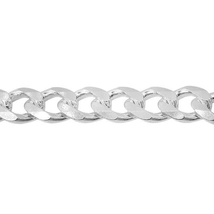 Chaîne gourmette en argent sterling (6,7 mm)
