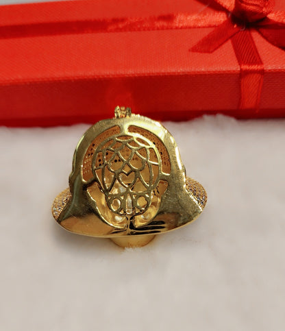 Pendentif Anime One Piece plaqué or glacé