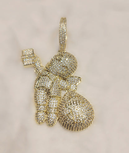 Pendentif Money Man glacé